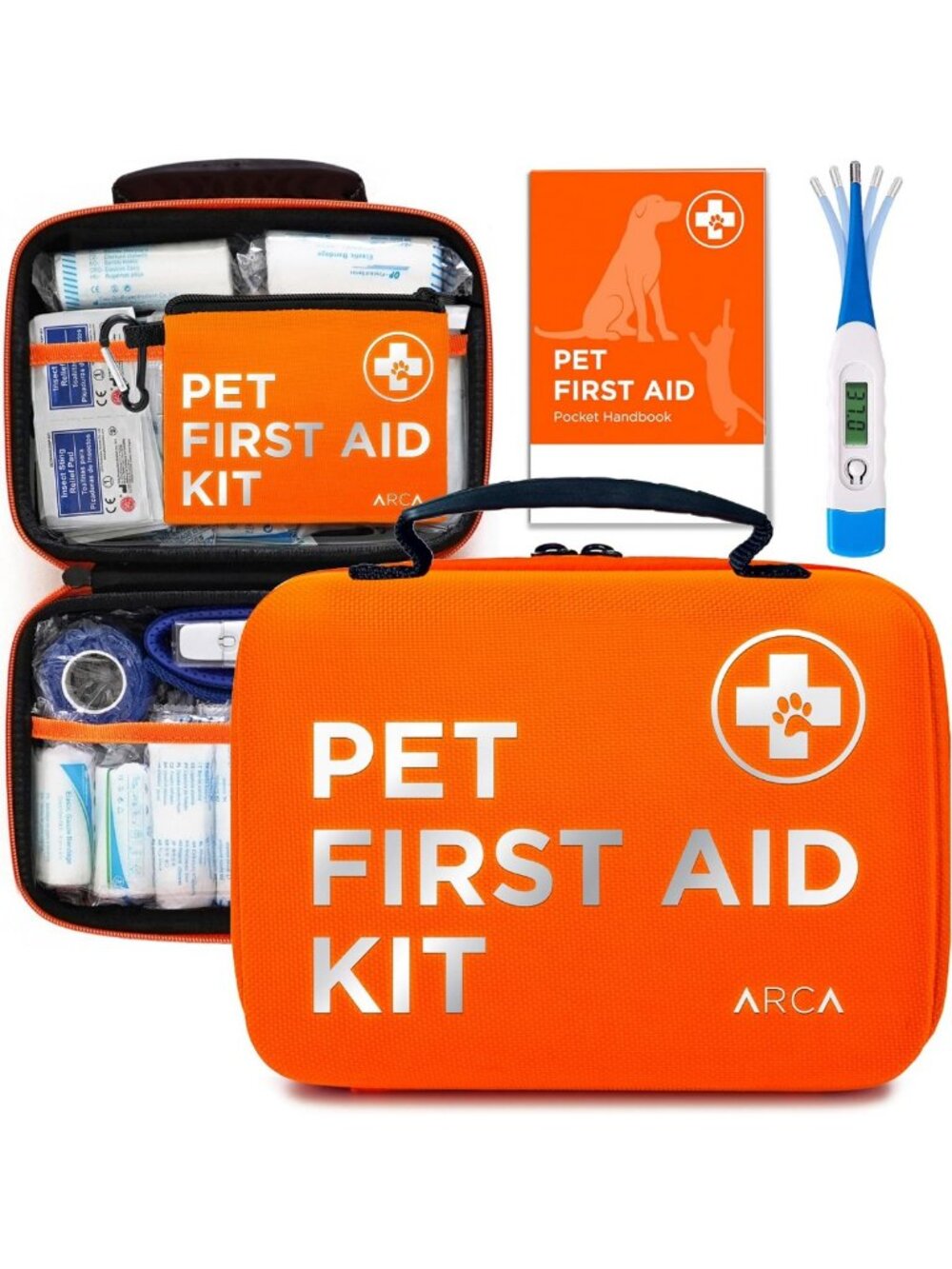 Pet First Aid Kit for Cats & Dogs - Emergency Essentials for Home, Travel